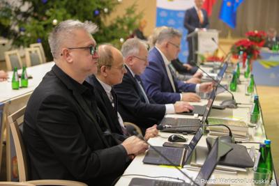 Radni podczas LX zwyczajnej sesji Sejmiku Województwa Lubuskiego

