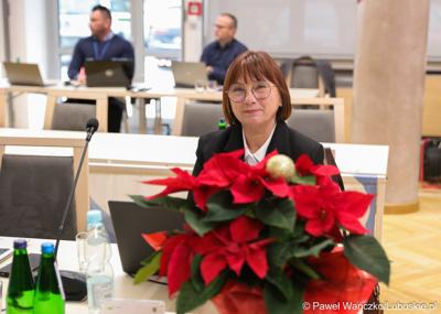 Radna Helena Hatka podczas LX zwyczajnej sesji Sejmiku Województwa Lubuskiego