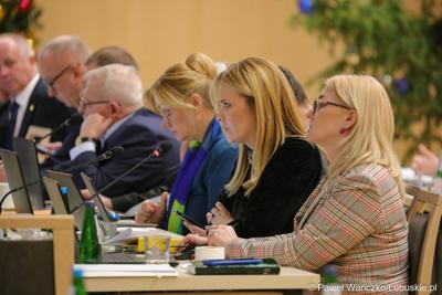Radni podczas LX zwyczajnej sesji Sejmiku Województwa Lubuskiego
