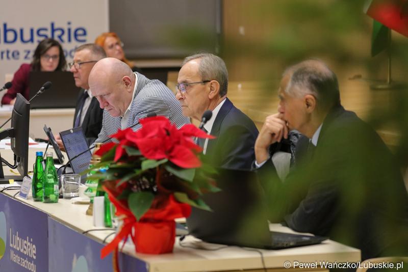 Prezydium Sejmiku Województwa Lubuskiego podczas LX zwyczajnej sesji