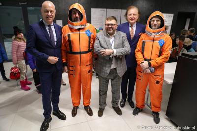 Pierwsza lekcja z cyklu „Kosmiczne Rewolucje” w Parku Technologii Kosmicznych w Nowym Kisielinie Zielonej Górze. 