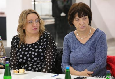 Uczestniczki spotkania Instytucji Zarządzającej programem „Fundusze Europejskie dla Lubuskiego 2021-2027” z partnerstwem jednostek samorządu terytorialnego w Łęknicy
