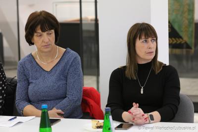 Uczestniczki spotkania Instytucji Zarządzającej programem „Fundusze Europejskie dla Lubuskiego 2021-2027” z partnerstwem jednostek samorządu terytorialnego w Łęknicy