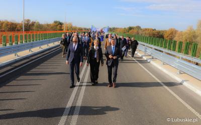 Otwarcie mostu nad Odrą w Milsku