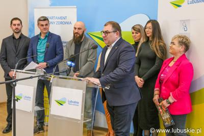 Konferencja prasowa - przemawia G. Potęga