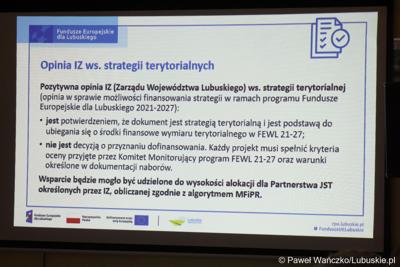 Spotkanie Instytucji Zarządzającej programem Fundusze Europejskie dla Lubuskiego 2021-2027 z przedstawicielami miast i gmin tworzących Partnerstwo Razem dla rozwoju Powiatu Żagańskiego: Małomice, Niegosławice, Brzeźnica, Szprotawa, powiat Żagański. 
 