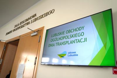 26 stycznia 2024 r. Ogólnopolski Dzień Transplantacji w Urzędzie Marszałkowskim Województwa Lubuskiego w Zielonej Górze
