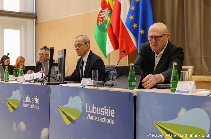 Prezydium Sejmiku styczniowej zwyczajnej sesji Sejmiku Województwa Lubuskiego