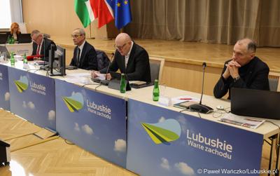 Prezydium Sejmiku Woj. Lubuskiego na styczniowej zwyczajnej sesji Sejmiku Województwa Lubuskiego