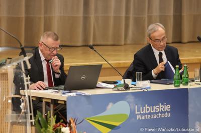 Prezydium Sejmiku Woj. Lubuskiego na styczniowej zwyczajnej sesji Sejmiku Województwa Lubuskiego