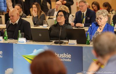 Uczestnicy styczniowej zwyczajnej sesji Sejmiku Województwa Lubuskiego
