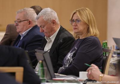 Uczestnicy styczniowej zwyczajnej sesji Sejmiku Województwa Lubuskiego