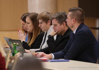 Uczestnicy styczniowej zwyczajnej sesji Sejmiku Województwa Lubuskiego