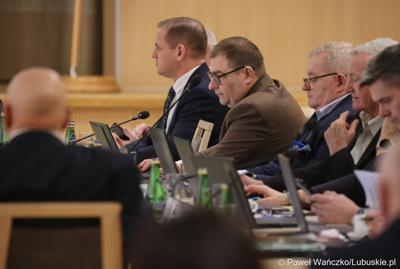 Uczestnicy styczniowej zwyczajnej sesji Sejmiku Województwa Lubuskiego