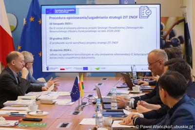 Spotkanie Instytucji Zarządzającej programem Fundusze Europejskie dla Lubuskiego 2021-2027 z Zielonogórsko-Nowosolskim Miejskim Obszarem Funkcjonalnym