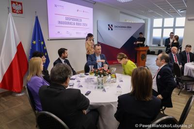 Uczestnicy Gospodarczej Inauguracji 2024 r. w sali sesyjnej Urzędu Miasta w Gorzowie Wlkp.