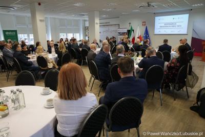 Uczestnicy Gospodarczej Inauguracji 2024 r. w sali sesyjnej Urzędu Miasta w Gorzowie Wlkp.