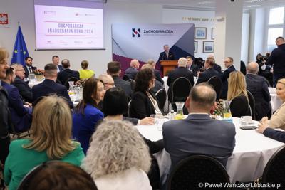 Uczestnicy Gospodarczej Inauguracji 2024 r. w sali sesyjnej Urzędu Miasta w Gorzowie Wlkp.