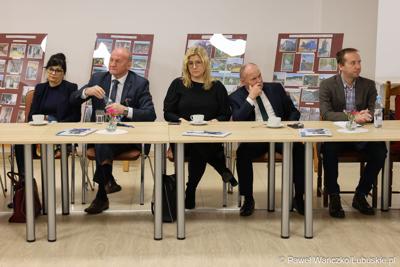 Uczestnicy spotkania Instytucji Zarządzającej programem Fundusze Europejskie dla Lubuskiego 2021-2027 spotkali się z Partnerstwem Porozumienie Gmin Lubsko i Jasień.
