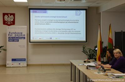 Spotkanie Instytucji Zarządzającej programem Fundusze Europejskie dla Lubuskiego 2021-2027 spotkali się z Partnerstwem Porozumienie Gmin Lubsko i Jasień.