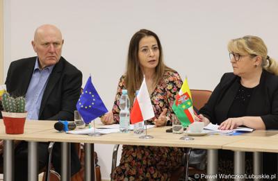 Uczestnicy spotkania Instytucji Zarządzającej programem Fundusze Europejskie dla Lubuskiego 2021-2027 spotkali się z Partnerstwem Porozumienie Gmin Lubsko i Jasień.