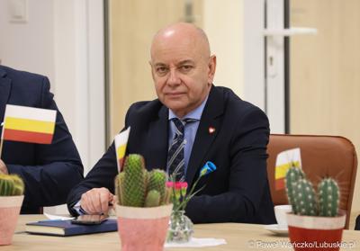 Uczestnik spotkania Instytucji Zarządzającej programem Fundusze Europejskie dla Lubuskiego 2021-2027 spotkali się z Partnerstwem Porozumienie Gmin Lubsko i Jasień.