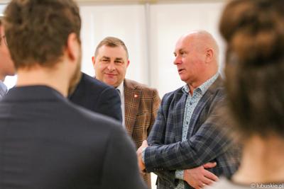Wicemarszałek Zbigniew Kołodziej i Członek Zarządu Grzegorz Potęga