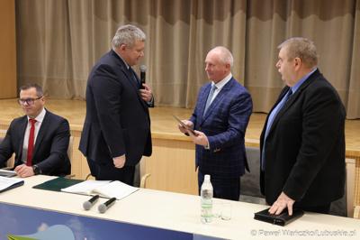 Uczestnicy spotkania wicemarszałka Zbigniewa Kołodzieja z przedstawicielami Rad Powiatowych Lubuskiej Izby Rolniczej