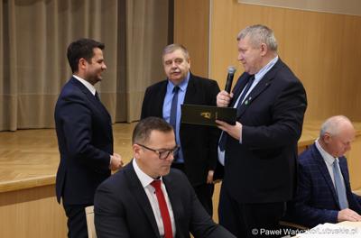 Uczestnicy spotkania wicemarszałka Zbigniewa Kołodzieja z przedstawicielami Rad Powiatowych Lubuskiej Izby Rolniczej