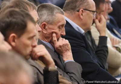 Uczestnicy spotkania wicemarszałka Zbigniewa Kołodzieja z przedstawicielami Rad Powiatowych Lubuskiej Izby Rolniczej