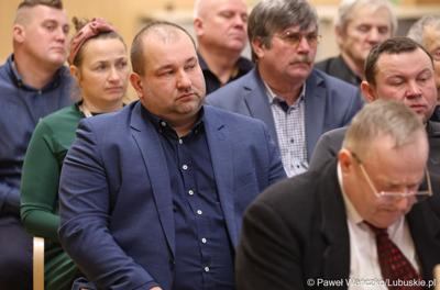 Uczestnicy spotkania wicemarszałka Zbigniewa Kołodzieja z przedstawicielami Rad Powiatowych Lubuskiej Izby Rolniczej