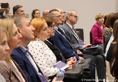 Uczestnicy Konferencji SatGisPlan 2024 w Parku Technologii Kosmicznych w Zielonej Górze Nowym Kisielinie