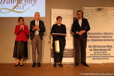 Uroczystość  wręczenia nagród i wyróżnień laureatom 30. Lubuskiego Wawrzynu Literackiego, 19. Lubuskiego Wawrzynu Naukowego i 10. Lubuskiego Wawrzynu Dziennikarskiego.