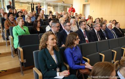 Uczestnicy seminarium pt. 25 lat województwa lubuskiego, które w ramach Tygodnia Statystycznego zorganizował Urząd Statystyczny w Zielonej Górze