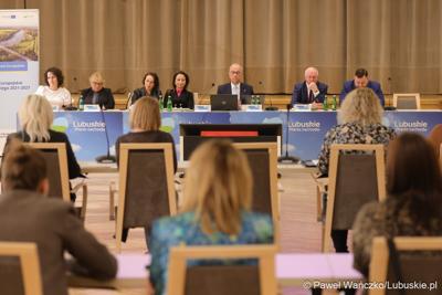 Uczestnicy spotkania Lokalnych Grup Działania w woj. lubuskim