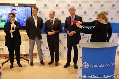 Uczestnicy spotkania podsumowującego 12 miesięcy działalności Pododdziału Kardiochirurgii w Wielospecjalistycznym Szpitalu Wojewódzkim w Gorzowie Wlkp
