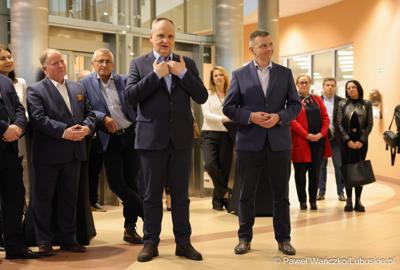 Uczestnicy spotkania podsumowującego 12 miesięcy działalności Pododdziału Kardiochirurgii w Wielospecjalistycznym Szpitalu Wojewódzkim w Gorzowie Wlkp