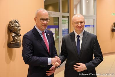 Uczestnicy spotkania podsumowującego 12 miesięcy działalności Pododdziału Kardiochirurgii w Wielospecjalistycznym Szpitalu Wojewódzkim w Gorzowie Wlkp