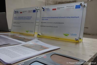 Konferencja prasowa dot. prezentacji Lubuskiego Centrum Kompetencji Cyfrowych i Usług Wspólnych – Data Center w Gorzowie Wlkp.