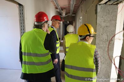 Uczestnicy konferencji prasowej dot. prezentacji Lubuskiego Centrum Kompetencji Cyfrowych i Usług Wspólnych – Data Center w Gorzowie Wlkp.