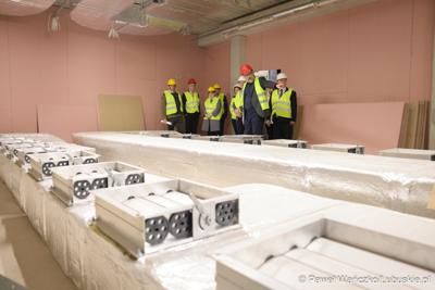 Uczestnicy konferencji prasowej dot. prezentacji Lubuskiego Centrum Kompetencji Cyfrowych i Usług Wspólnych – Data Center w Gorzowie Wlkp.
