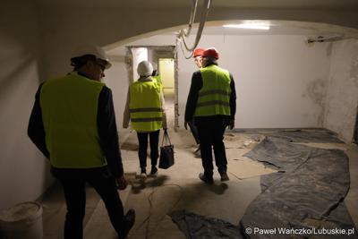 Uczestnicy konferencji prasowej dot. prezentacji Lubuskiego Centrum Kompetencji Cyfrowych i Usług Wspólnych – Data Center w Gorzowie Wlkp.