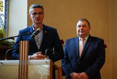 Uroczysta Sesja Rady Miasta w Rektoracie Uniwersytetu Zielonogórskiego, podczas której zaprzysiężony został prezydent Zielonej Góry Marcin Pabierowski.