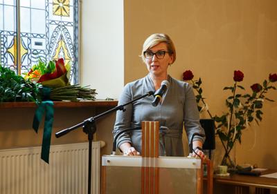Uroczysta Sesja Rady Miasta w Rektoracie Uniwersytetu Zielonogórskiego, podczas której zaprzysiężony został prezydent Zielonej Góry Marcin Pabierowski.
