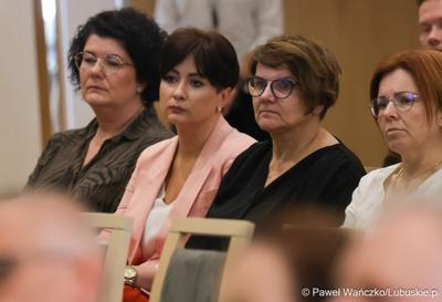 Uczestnicy konferencji pt. „Lubuska rewitalizacja” w Sali Kolumnowej Sejmiku Województwa Lubuskiego w Zielonej Górze