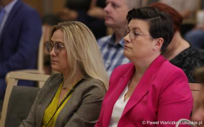 Uczestnicy konferencji pt. „Lubuska rewitalizacja” w Sali Kolumnowej Sejmiku Województwa Lubuskiego w Zielonej Górze