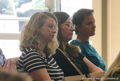 Uczestnicy konferencji pt. „Lubuska rewitalizacja” w Sali Kolumnowej Sejmiku Województwa Lubuskiego w Zielonej Górze