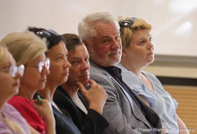 Uczestnicy konferencji pt. „Lubuska rewitalizacja” w Sali Kolumnowej Sejmiku Województwa Lubuskiego w Zielonej Górze