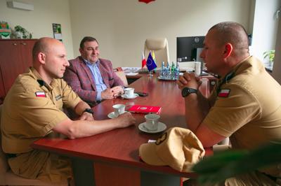 Spotkanie Wicemarszałka Grzegorza Potęgi z Komendantem Straży Pożarnej