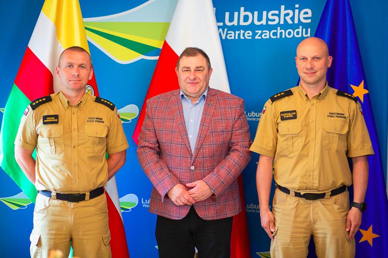 Spotkanie Wicemarszałka Grzegorza Potęgi z Komendantem Straży Pożarnej